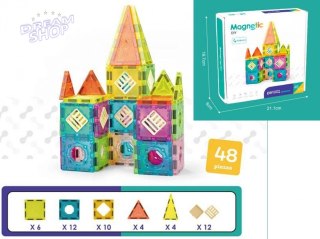 Klocki magnetyczne budowla 48el