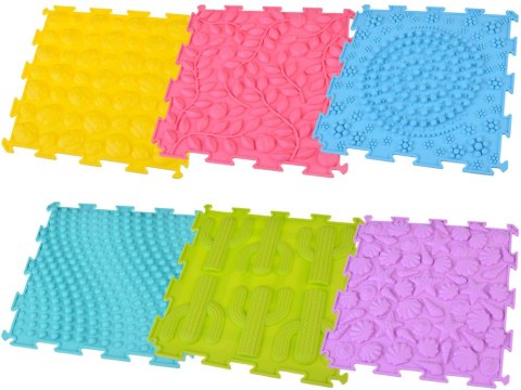 Mata sensoryczna typu PUZZLE gumowe 8 szt. - rozwój i zabawa ZA5862