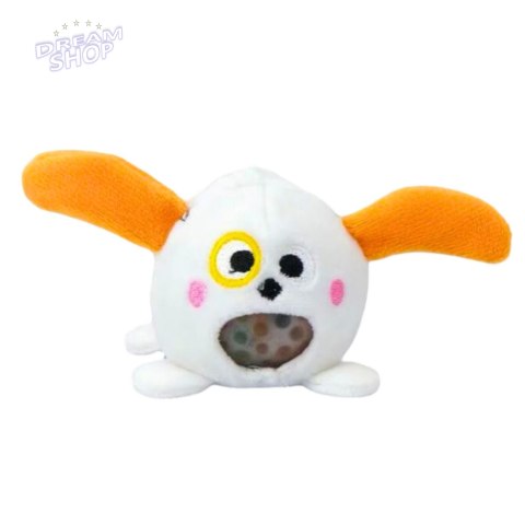 Pluszak Do Ściskania Ugniatania Gniotek z Kulkami Wodnymi Pies Kot 6 cm