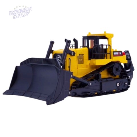 Spychacz Buldożer Koparka Huina Metalowy Model Budowlany 1:50