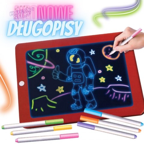 WOOPIE Magiczny Tablet Do Rysowania Neonowe Kolory