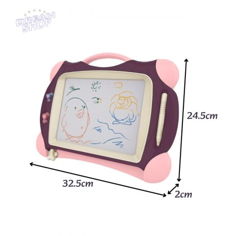 WOOPIE Znikopis Tablica Magnetyczna Kolorowa + 2 Stempelki