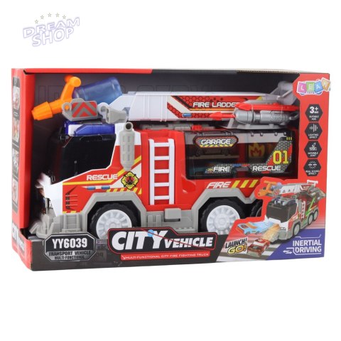 Wóz Strażacki Straż Pożarna Napęd Ruchome Elementy Światła Dźwięki