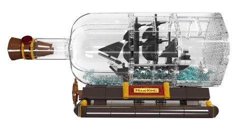 Zestaw Klocków Statek Piracki w Butelce 822el.