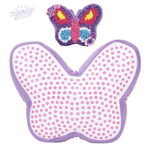 Zestaw Kreatywny DIY Poduszka Do Szycia Wyszywanka Motylek Fioletowa