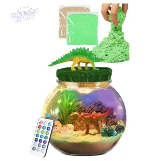 Zestaw Kreatywny Terrarium Dla Dinozaurów DIY Lampka LED Pilot