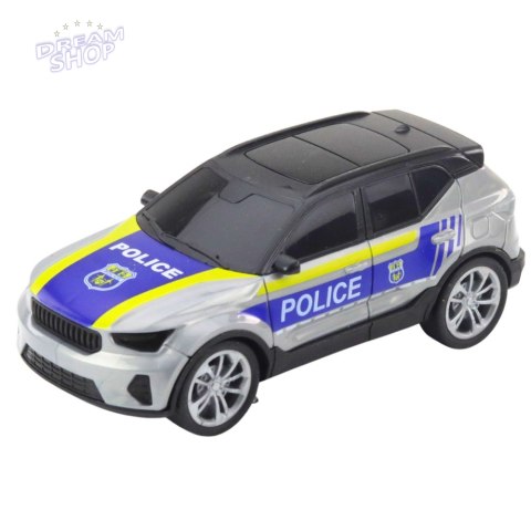 Zestaw Policyjny Helikopter Samochód Ruchome Elementy Światła Dźwięki