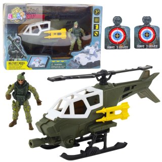 Zestaw militarny helikopter żołnierz