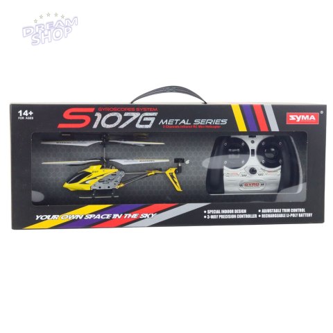 Helikopter Zdalnie Sterowany RC Żyroskop Syma S107G Czerwony