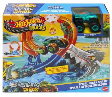 Hot Wheels Monster Trucks Pętla rekina Tor z kraks