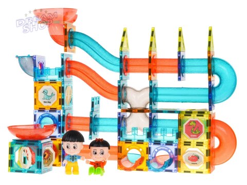 Klocki Magnetyczne Zestaw 128 elementów