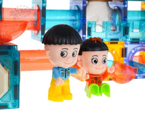 Klocki Magnetyczne Zestaw 128 elementów