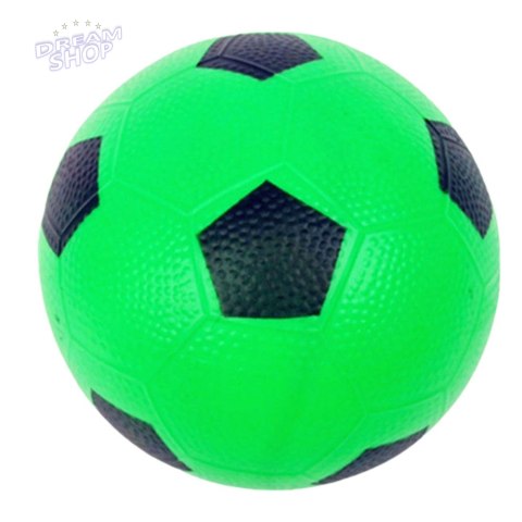 Piłka Gumowa Wzór Piłki Nożnej Plażowa Lekka Zielona 16cm