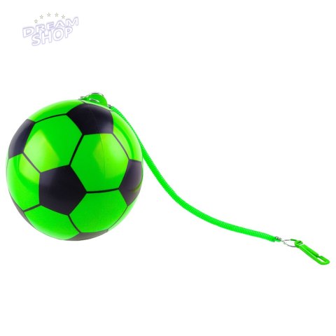 Piłka Gumowa Wzór Piłki Nożnej Uchwyt Na Sprężynę Zielona 22cm