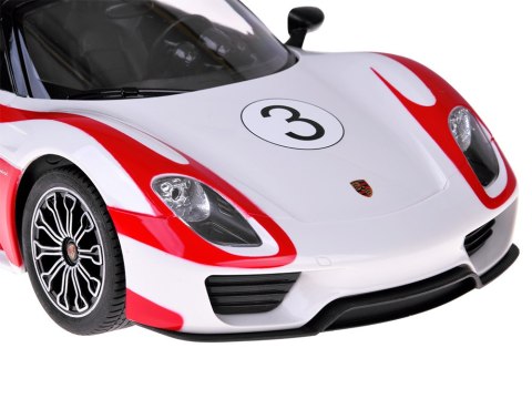Rastar auto zdalnie sterowane Porsche 918 Spyder 1:14 pilot ośw RC0711