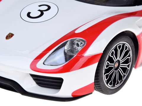 Rastar auto zdalnie sterowane Porsche 918 Spyder 1:14 pilot ośw RC0711