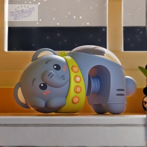 WOOPIE BABY Projektor Gwiazd Rzutnik Lampka Nocna dla Dzieci Słonik