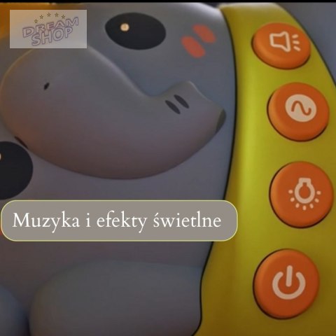 WOOPIE BABY Projektor Gwiazd Rzutnik Lampka Nocna dla Dzieci Słonik