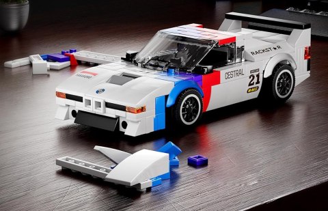 Zestaw Klocków Pojazd Sportowe Białe 411el.