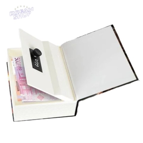 Książka Ukryta Skarbonka Sejf Na Kod Szyfr Dinozaur Czarna