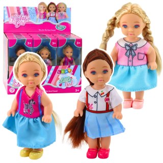 Mini Laleczka Kaibibi Długie Włosy Kolorowa Sukienka 12 cm Mix