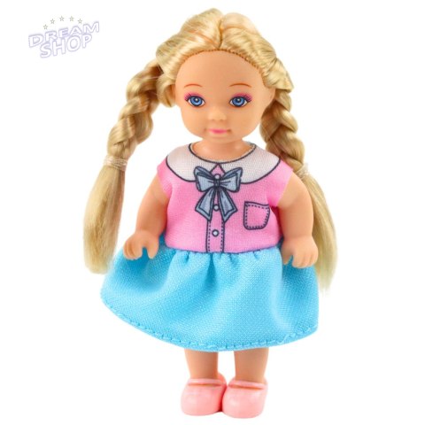 Mini Laleczka Kaibibi Długie Włosy Kolorowa Sukienka 12 cm Mix