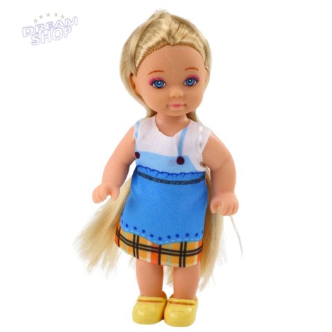 Mini Laleczka Kaibibi Kolorowa Sukienka Długie Włosy 12 cm Mix