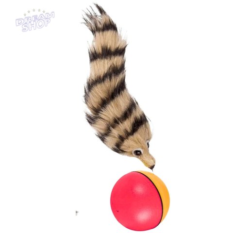 Piłka z Puszystą Fretką Ogon Zabawka Interaktywna Dla Dzieci