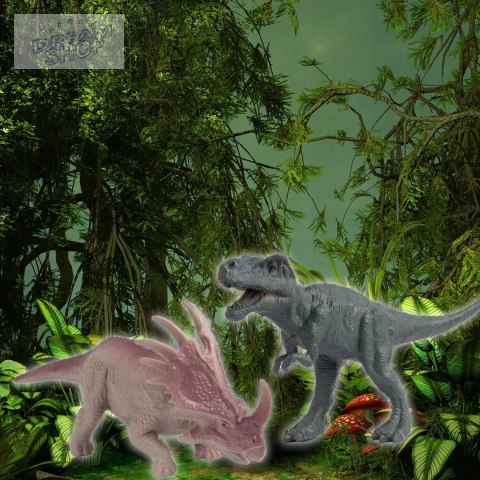 Tor samochodowy dla dzieci Dino Park wyścigowy zestaw 230 el dinozaury