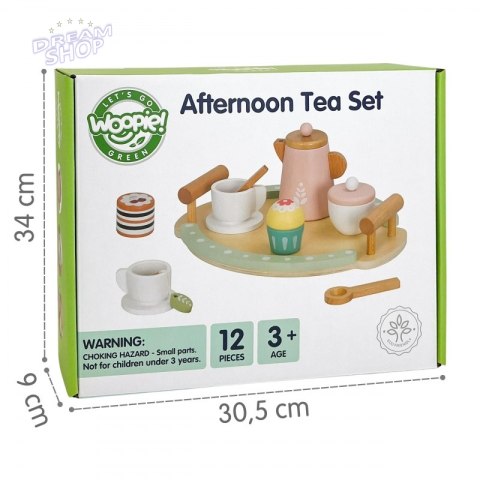 WOOPIE GREEN Drewniany Zestaw do Herbaty i Kawy 12 el. FSC
