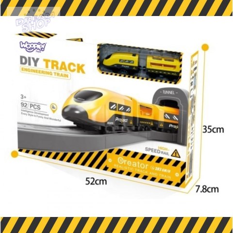 WOOPIE Kolejka Elektryczna Pendolino Zestaw 92el.