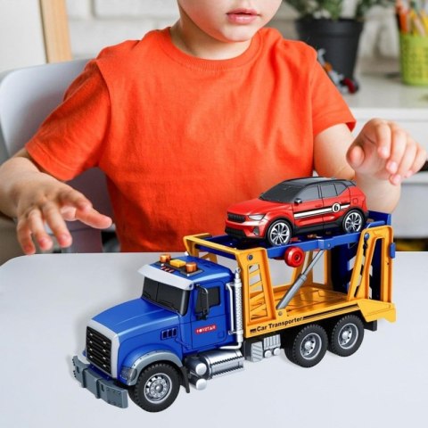 WOOPIE Laweta Ciężarówka Transporter Z Autkiem Światło Dźwięk
