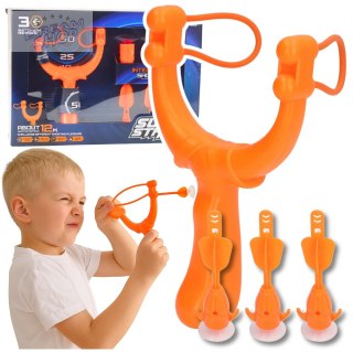 Zestaw Do Strzelenia Gra Zręcznościowa Proca Strzałki Z Przyssawkami 3 szt.