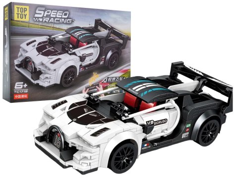 Zestaw Klocków Auto Sportowe Białe R/C
