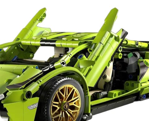 Zestaw Klocków Auto Sportowe Zielone 470el.