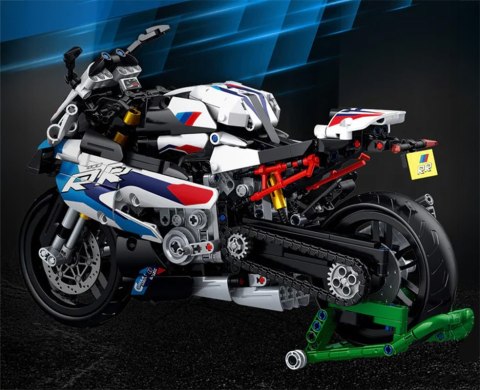 Zestaw Klocków Motocykl Ścigacz Biały 912el.