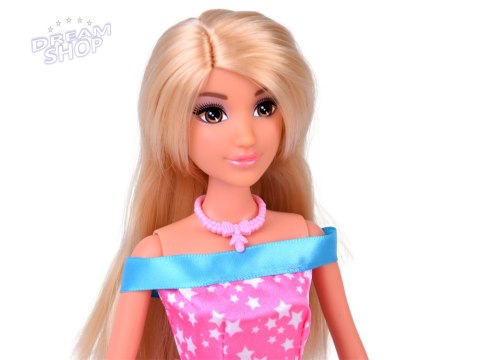 Anlily Lalka MODELKA + duży zestaw 11 sukienek i akcesoriów królewny ZA5695