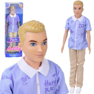 Anlily Lalka chłopak BLONDYN Paulo w koszuli i jasnych spodniach ZA6006 A