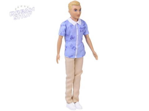 Anlily Lalka chłopak BLONDYN Paulo w koszuli i jasnych spodniach ZA6006 A