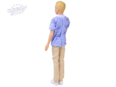 Anlily Lalka chłopak BLONDYN Paulo w koszuli i jasnych spodniach ZA6006 A