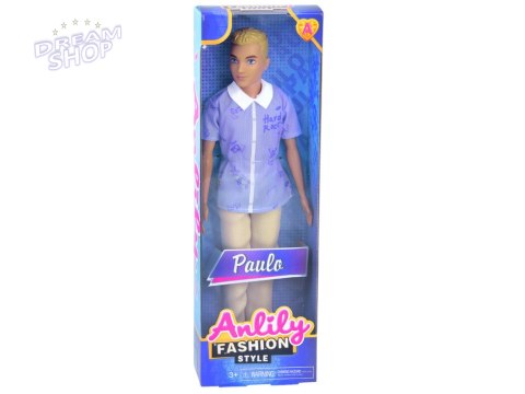 Anlily Lalka chłopak BLONDYN Paulo w koszuli i jasnych spodniach ZA6006 A