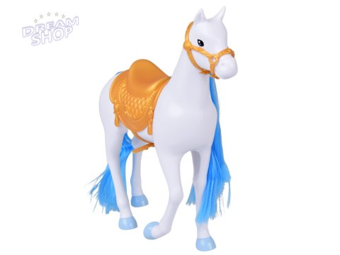 Bajkowa lalka księżniczka w balowej sukni + królewska karoca koń ZA5705