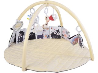 Mata Edukacyjna z Pałąkiem + Zabawki Gryzak Książeczka Kontrastowa ZA5827