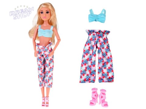 Zestaw ubranka dla lalki wakacyjne stylizacje sukienka dodatki ZA5707