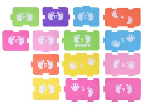 Dynamiczna gra ruchowa "Działaj z zamieszaniem" - piankowe puzzle ZA5611