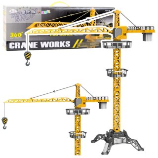Dźwig Żuraw Zdalnie Sterowany RC Światła LED Obrót 360° 1:36 120 cm