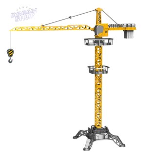 Dźwig Żuraw Zdalnie Sterowany RC Światła LED Obrót 360° 1:36 120 cm