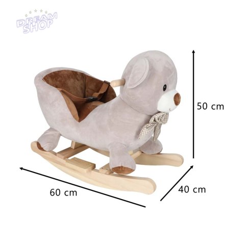 Miś na biegunach bujak pluszowy z miękkim siedziskiem