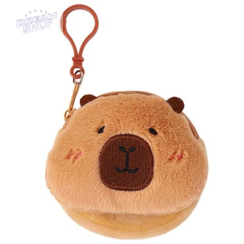 Pluszowy Portfelik Kapibara Brelok Dla Dzieci Brązowy