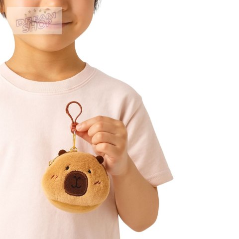 Pluszowy Portfelik Kapibara Brelok Dla Dzieci Brązowy